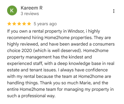 Google Review - Kareem - 2020